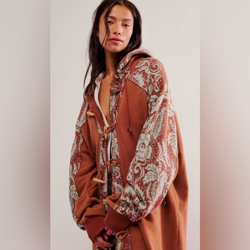 Free People Last Splash Sweatshirt in Maple Syrup Combo!